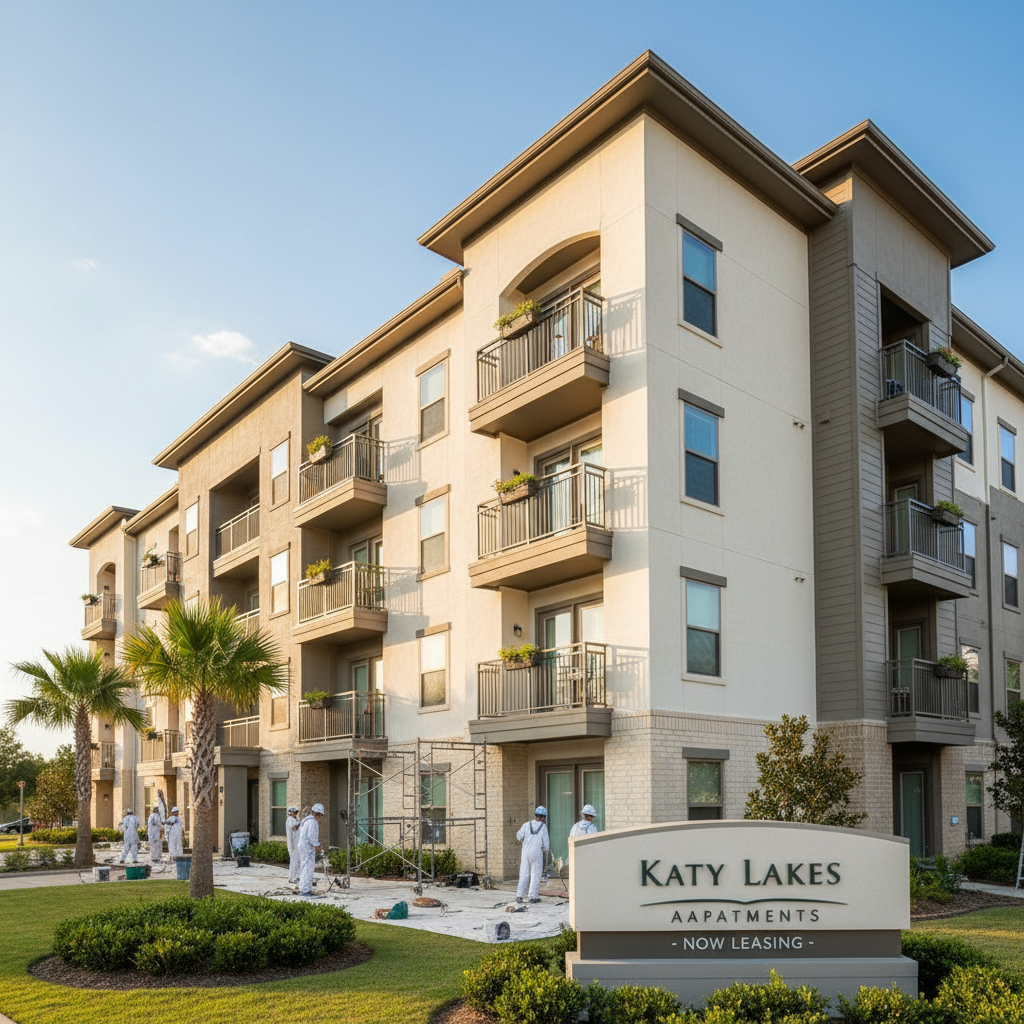 Apartment Complex Exterior in Katy, TX — Commercial remodeling Houston TX