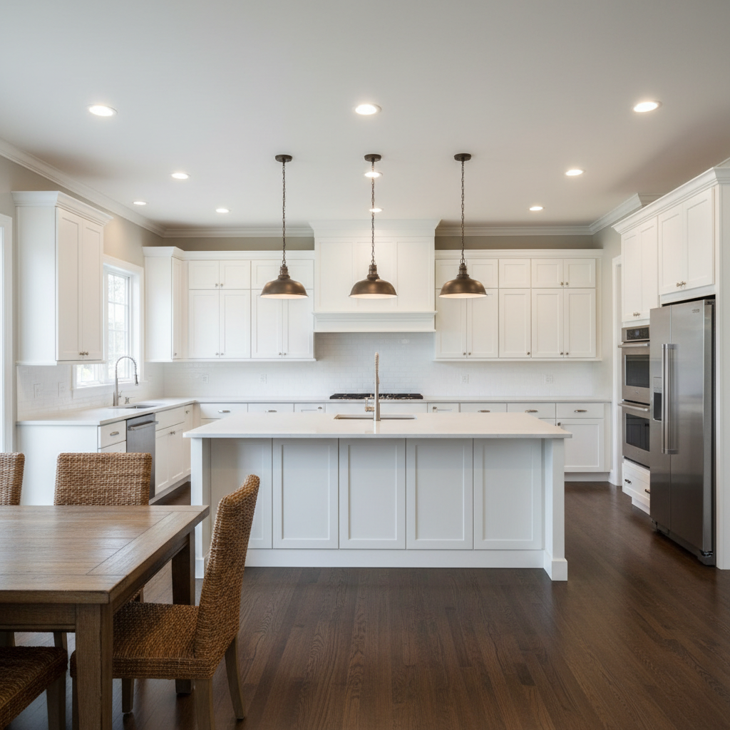 Open-Concept Kitchen & Living Katy, TX — Kitchen remodeling by Magnificent Painters & Remodelers, Houston TX — photo 3