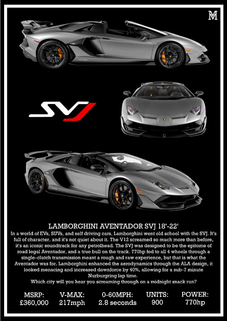 Lamborghini Aventador SVJ — Dark