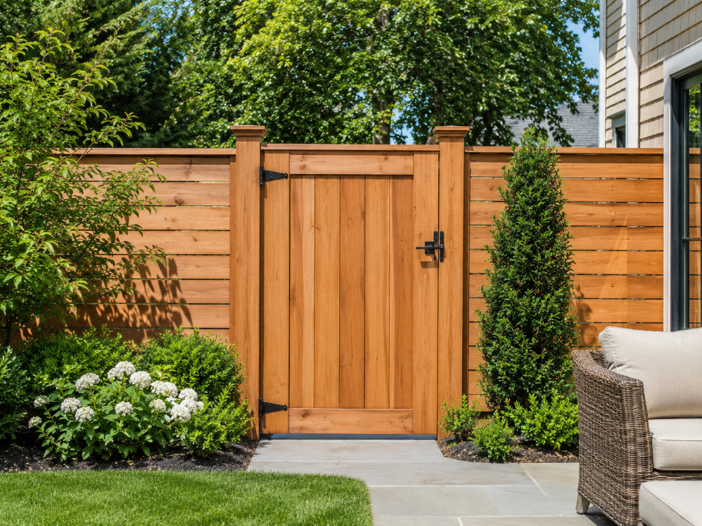 Single wood side gate