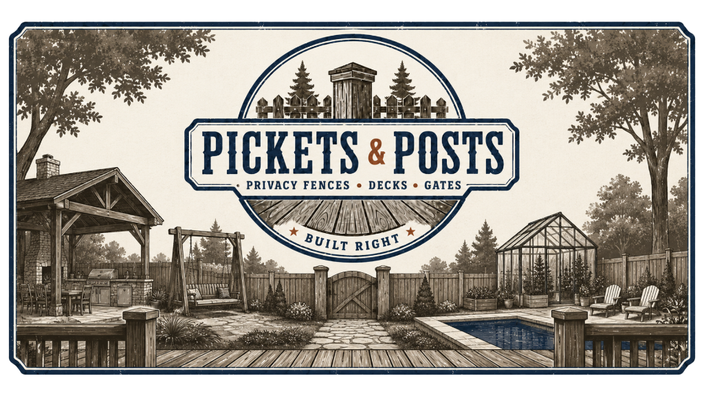 Pickets and Posts — Privacy Fences, Decks, Gates. Built Right.