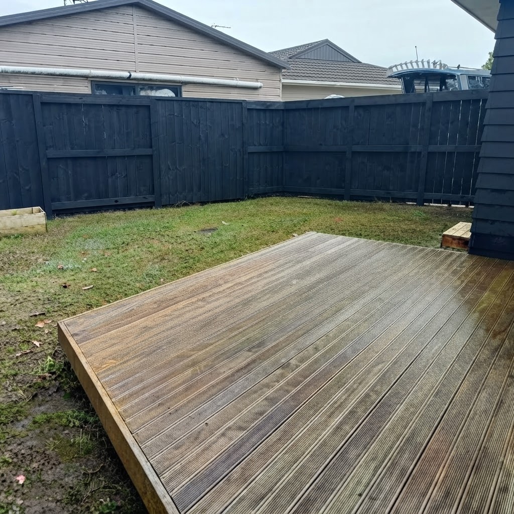 Before - Deck Pressure Washing