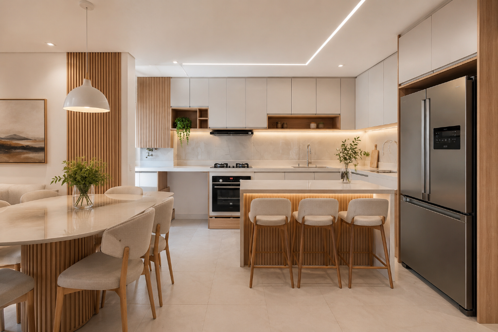 Cozinha Planejada Casa Completa - Ambiente Integrado