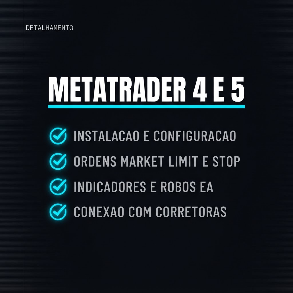 MetaTrader — o que será trabalhado