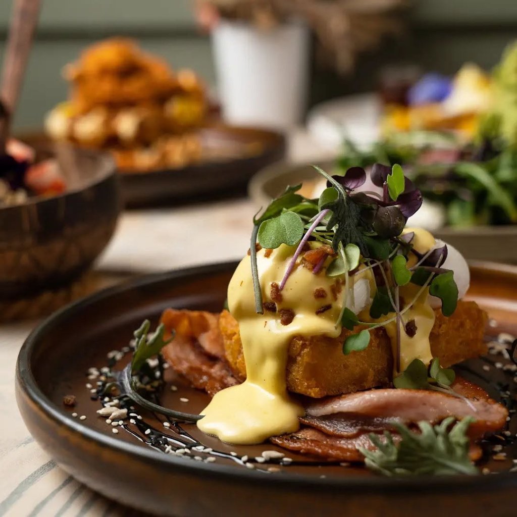 Fresh breakfast plates at The Hideout family café Rosebud