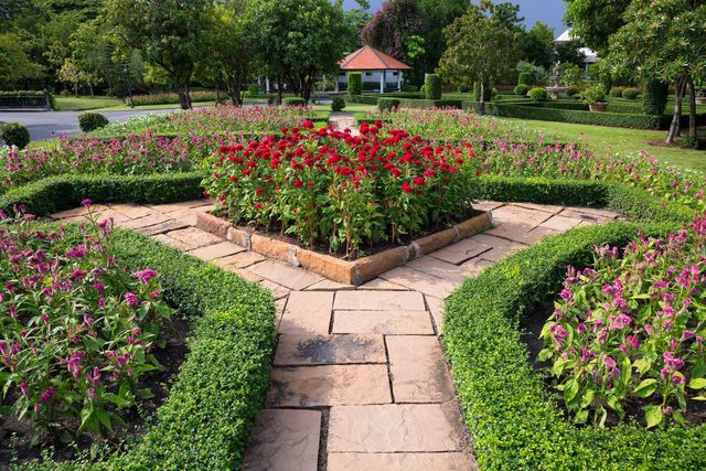 Professional landscaping work