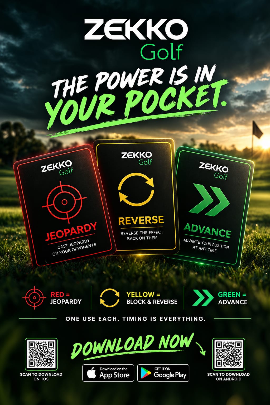 ZEKKO Golf launch poster 2