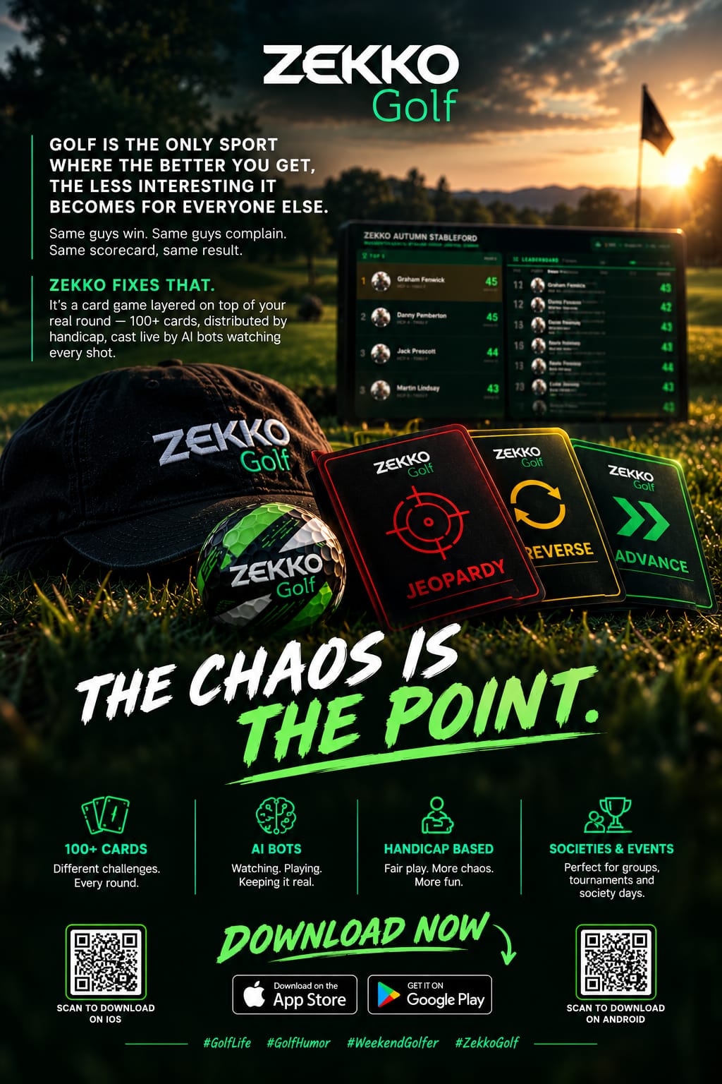 ZEKKO Golf launch poster 3