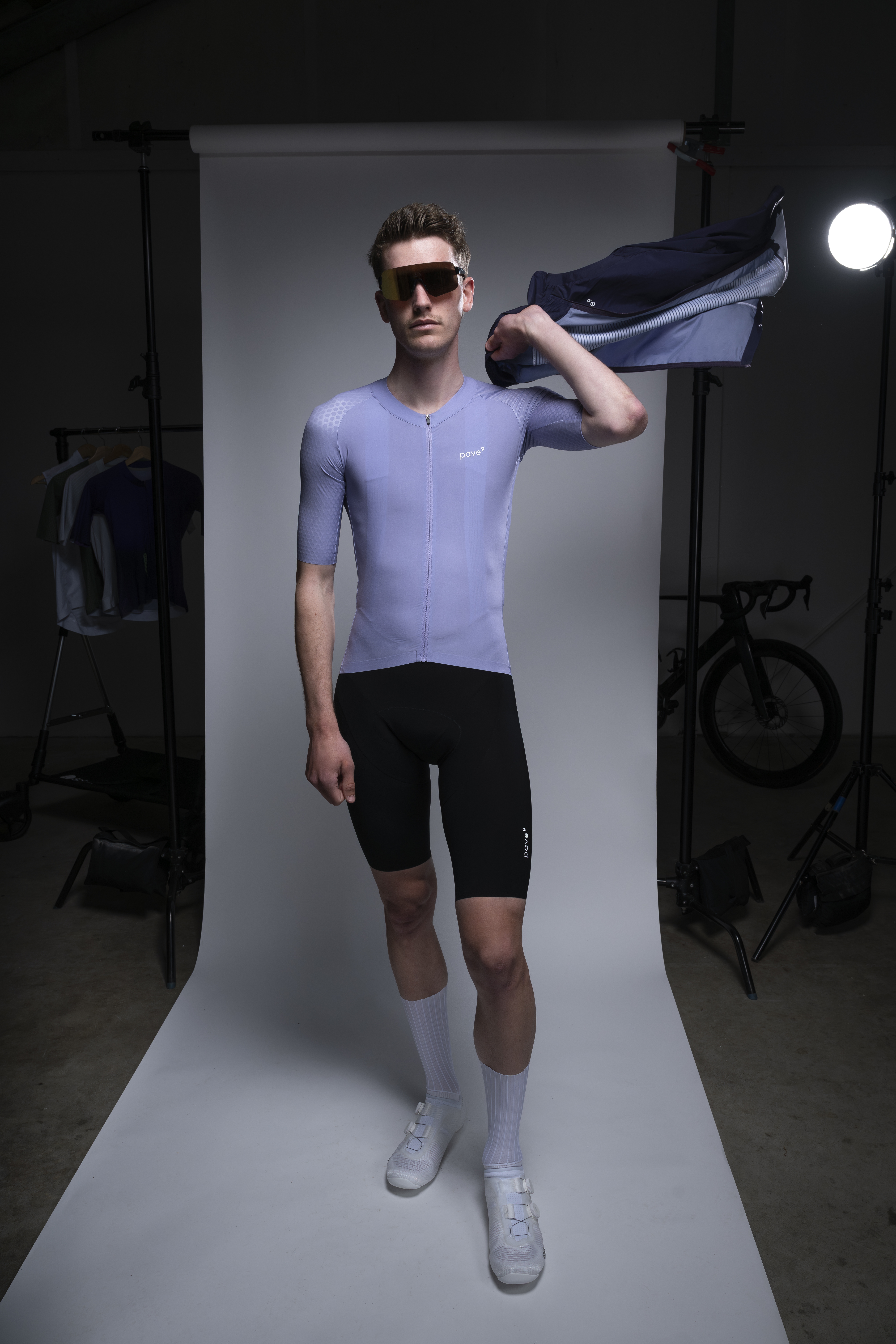 Pave9 fashion model — the road is my runway