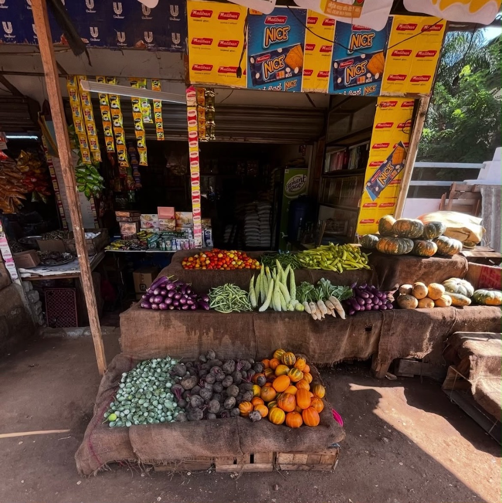 Village market — fresh local produce