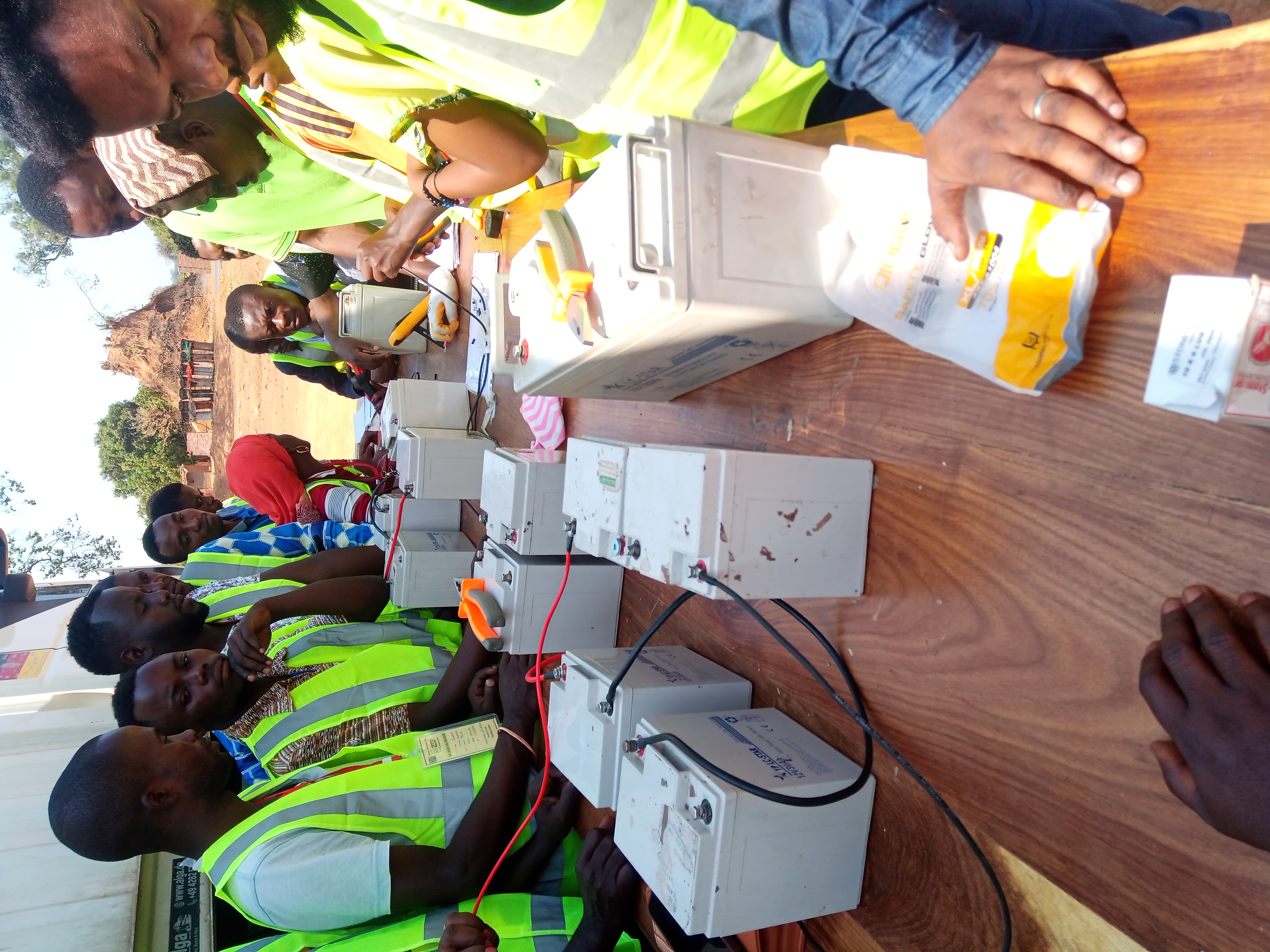 Parc batteries · site minier