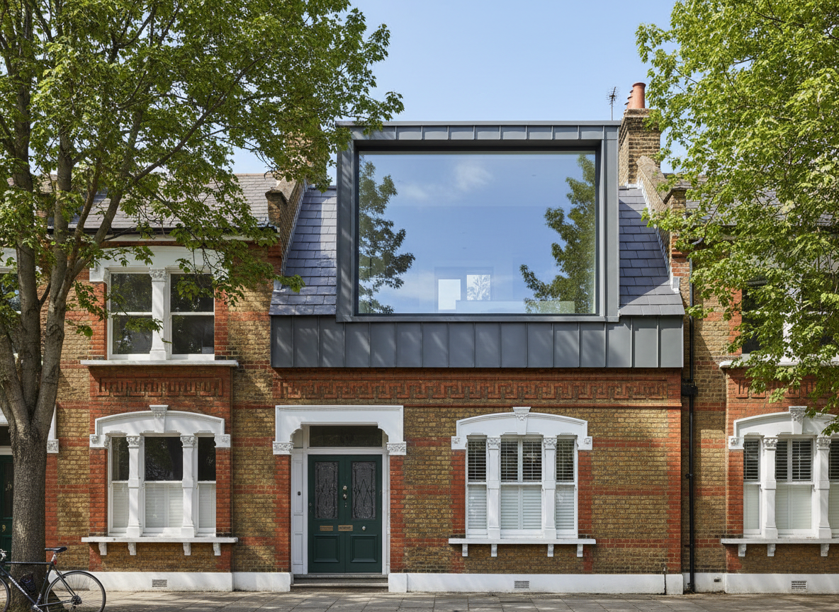 Dormer loft conversion on a Jesmond Victorian terrace house