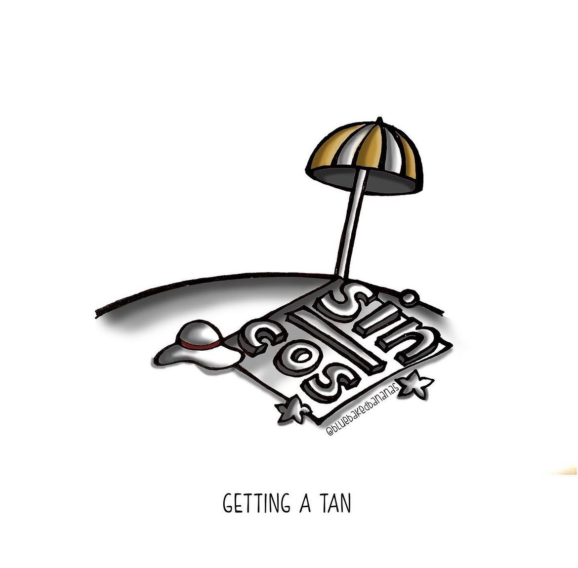 Getting a tan, or getting a tan