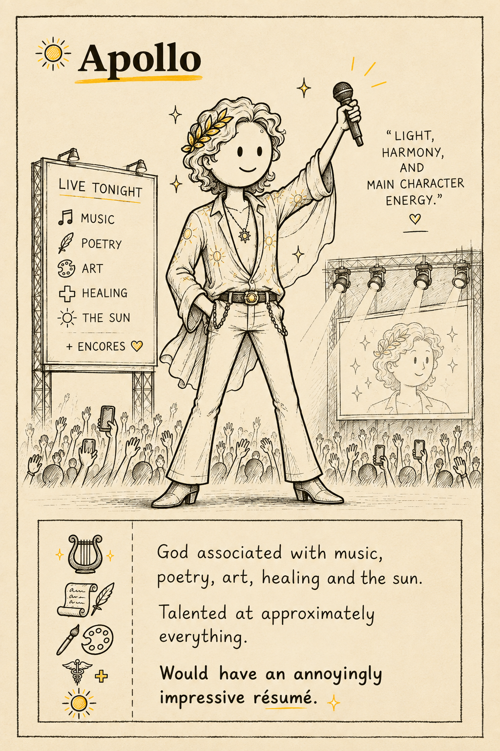 Apollo, main character energy