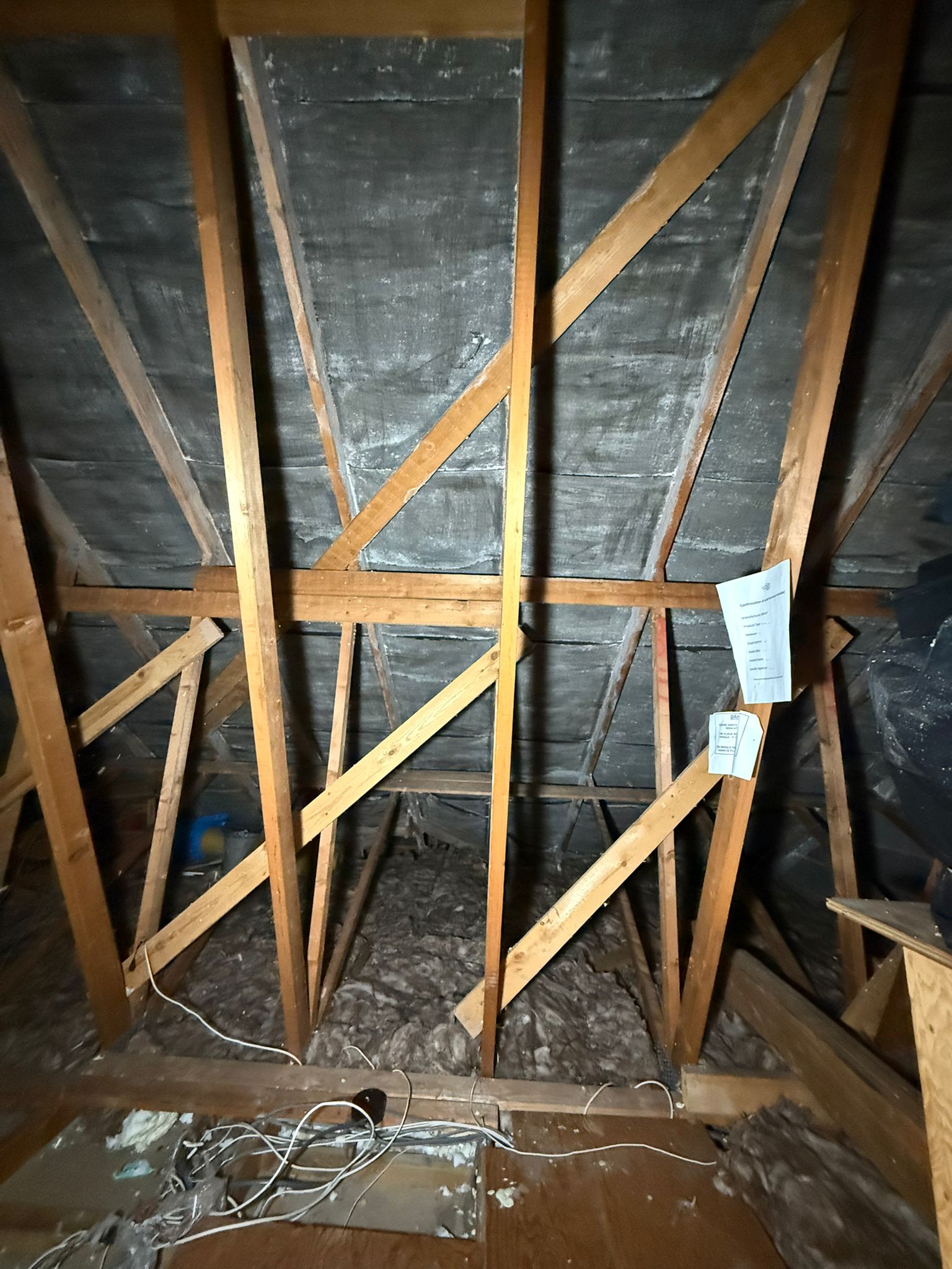 Real spray foam removal project — Surrey, South East