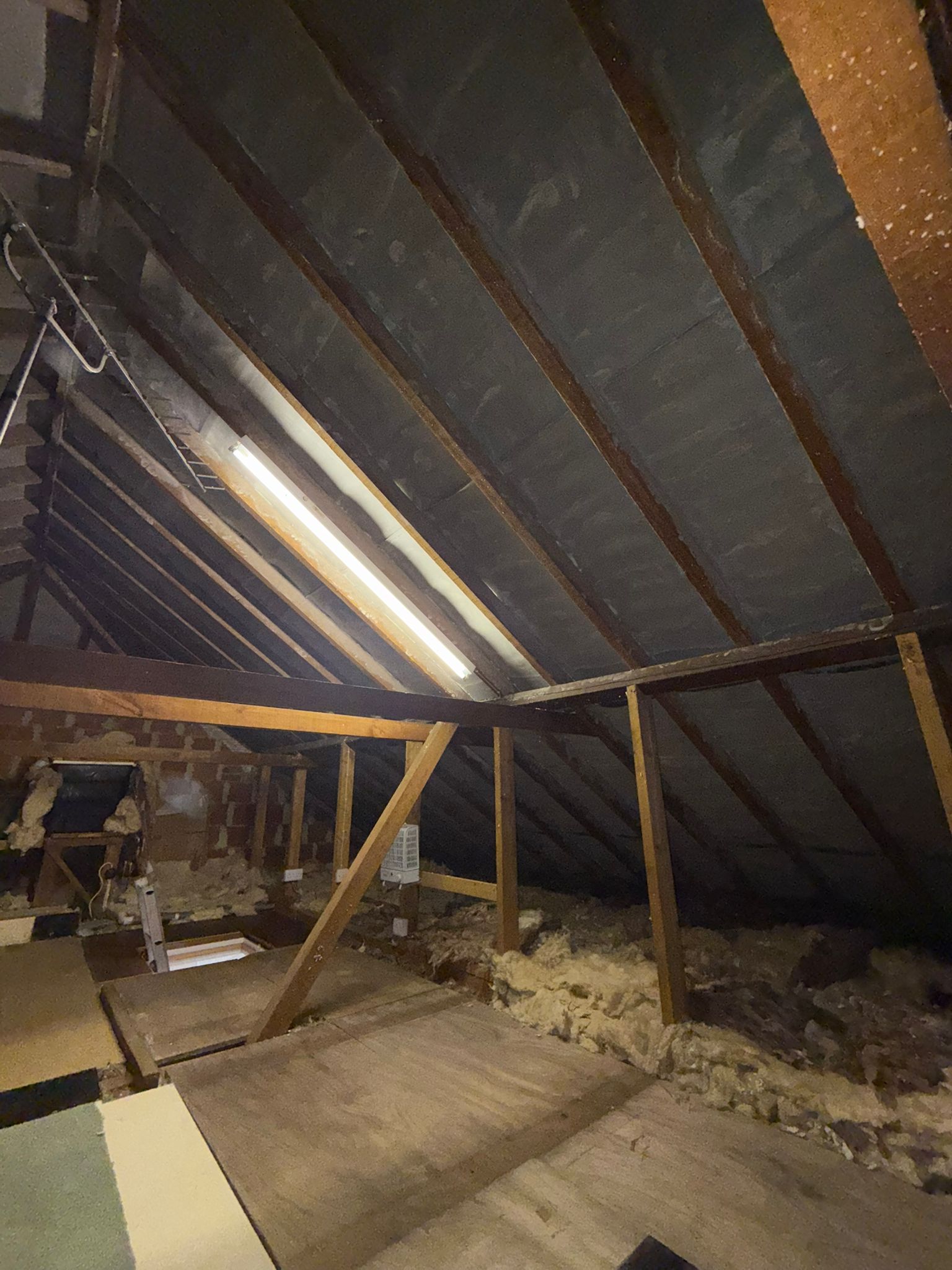 Countrywide Spray Foam Removal team working on UK residential property