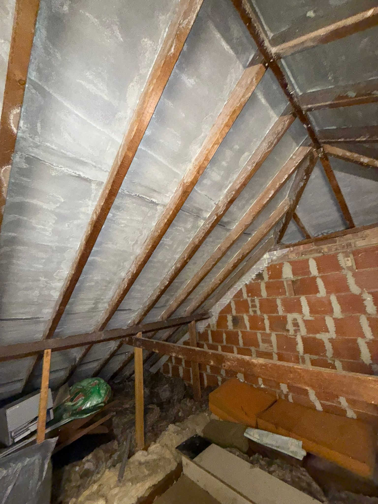 Real spray foam removal project — Leeds area