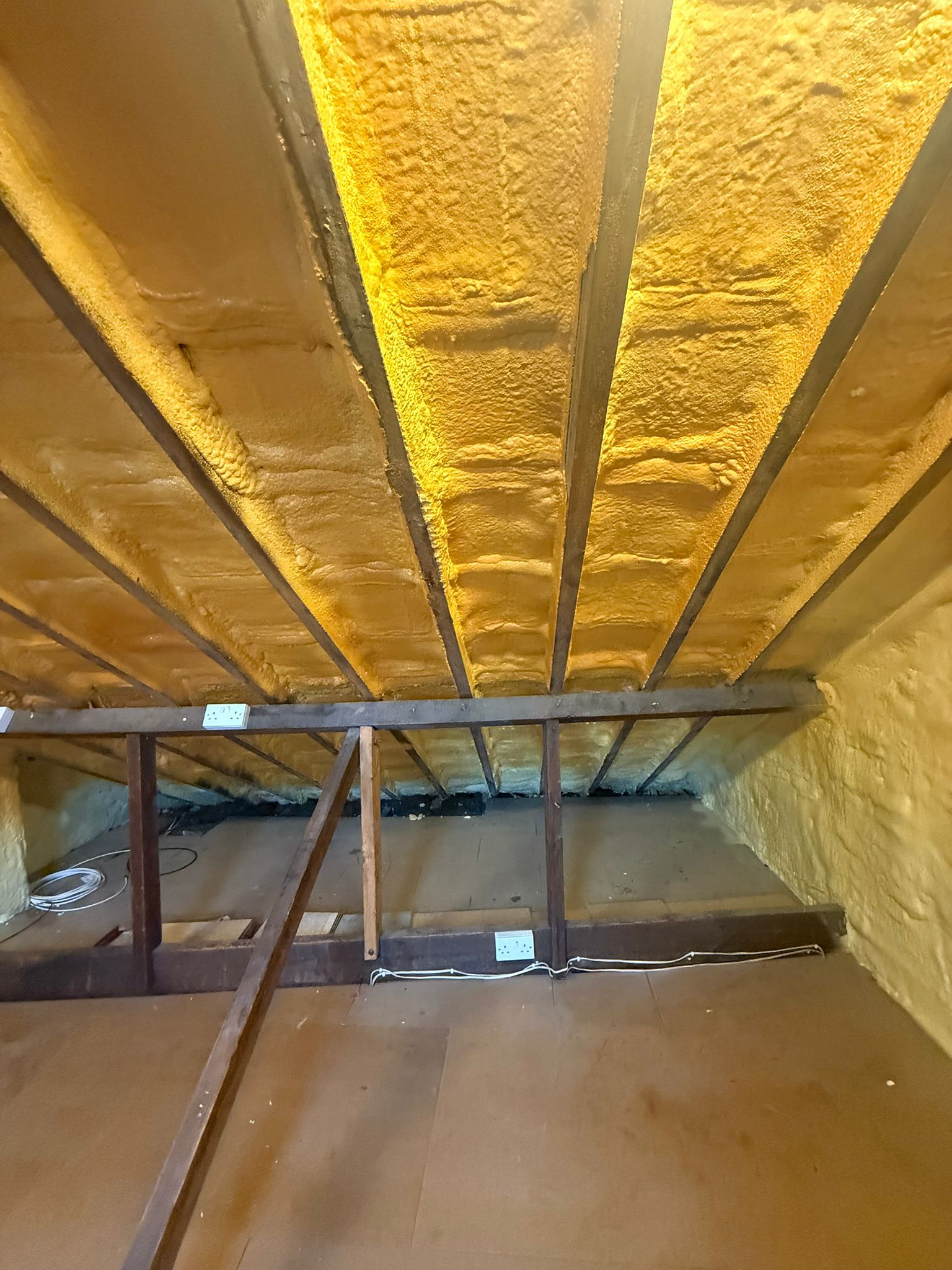 New roof installation completed following spray foam removal project