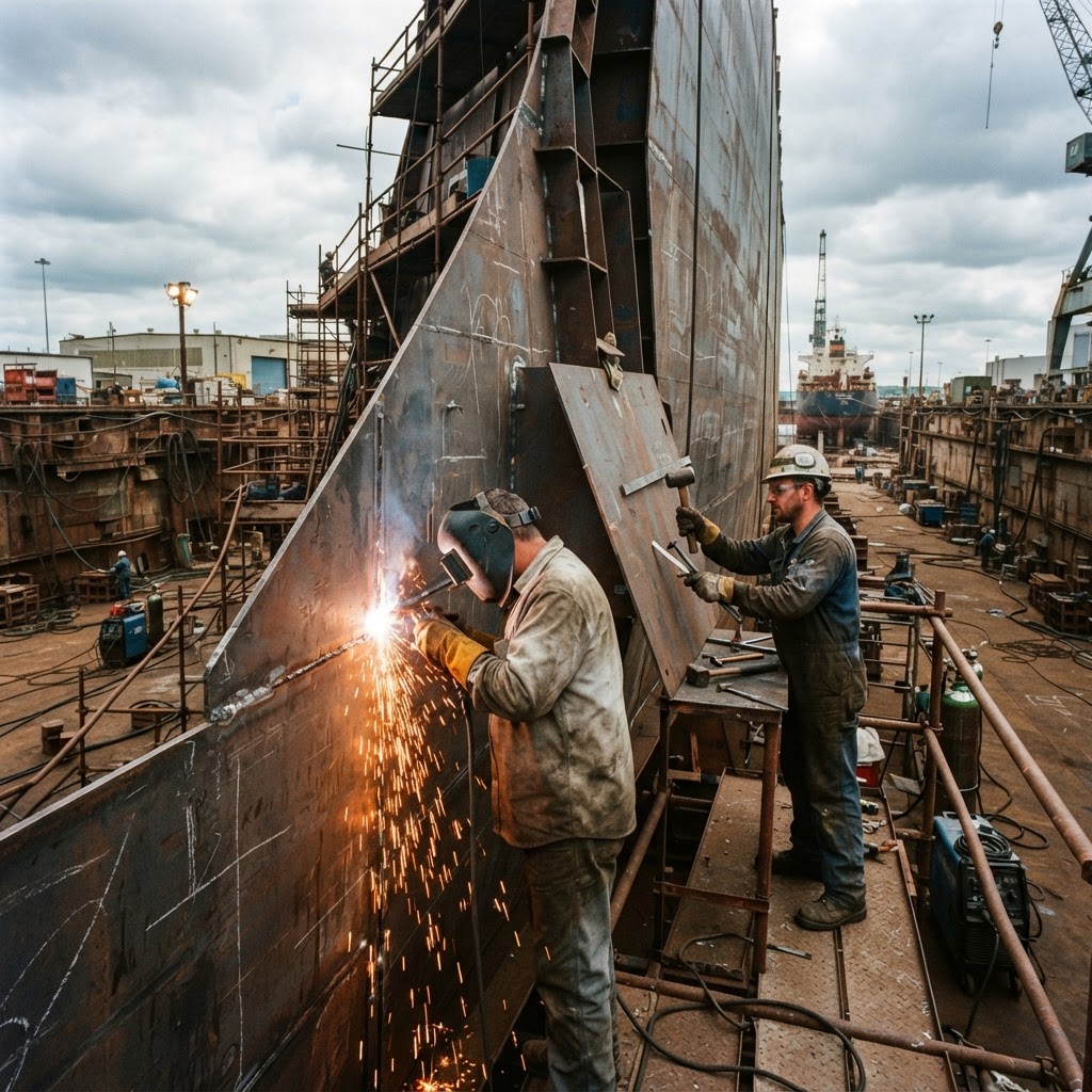 Schiffbau & Rohrleitungsbau aus Lettland aus Lettland Schiffbau & Rohrleitungsbau aus Lettland – Arbeitskräfte aus Lettland im Einsatz