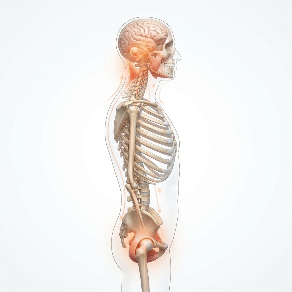 Acufeni e postura: anatomia dell'orecchio, della mandibola e della colonna cervicale
