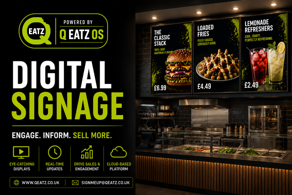Quick Eatz Digital Signage — Engage. Inform. Sell More.