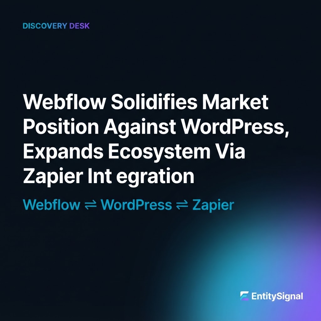 Webflow Solidifies Market Position Against WordPress, Expands Ecosystem Via Zapier Integration