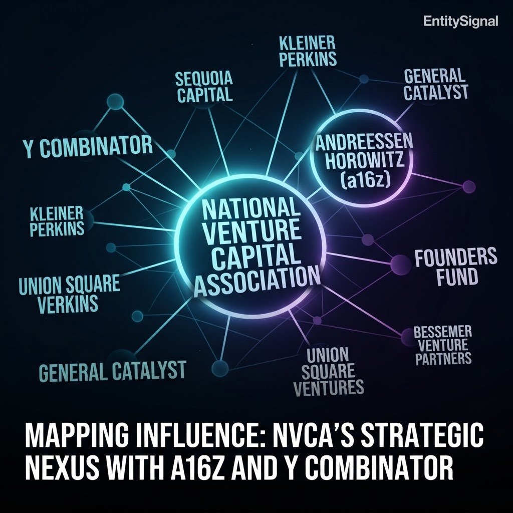 Mapping Influence: NVCA’s Strategic Nexus with a16z and Y Combinator