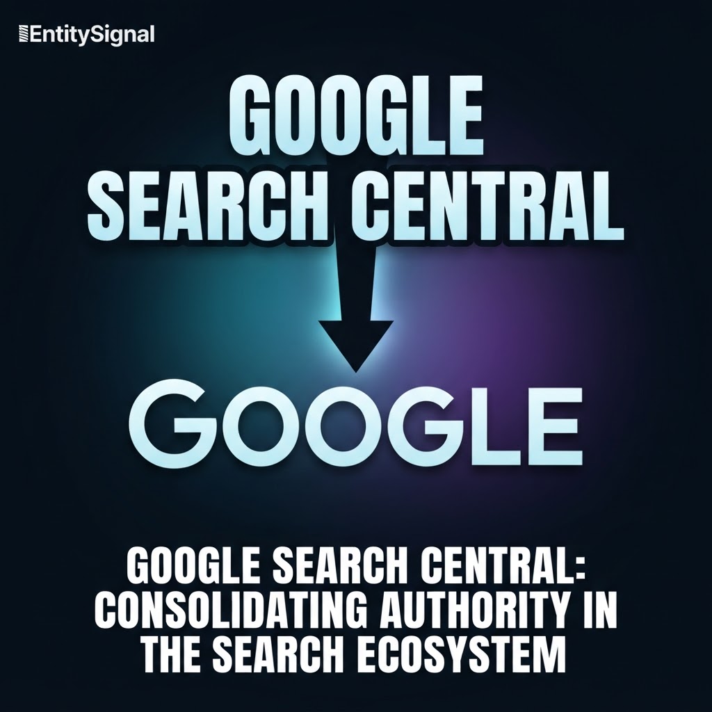 Google Search Central: Consolidating Authority in the Search Ecosystem