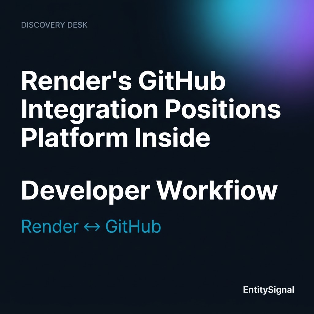 Render's GitHub Integration Positions Platform Inside Developer Workflow