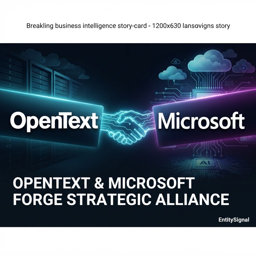 OpenText and Microsoft Forge Strategic Alliance in Content Management Ecosystem