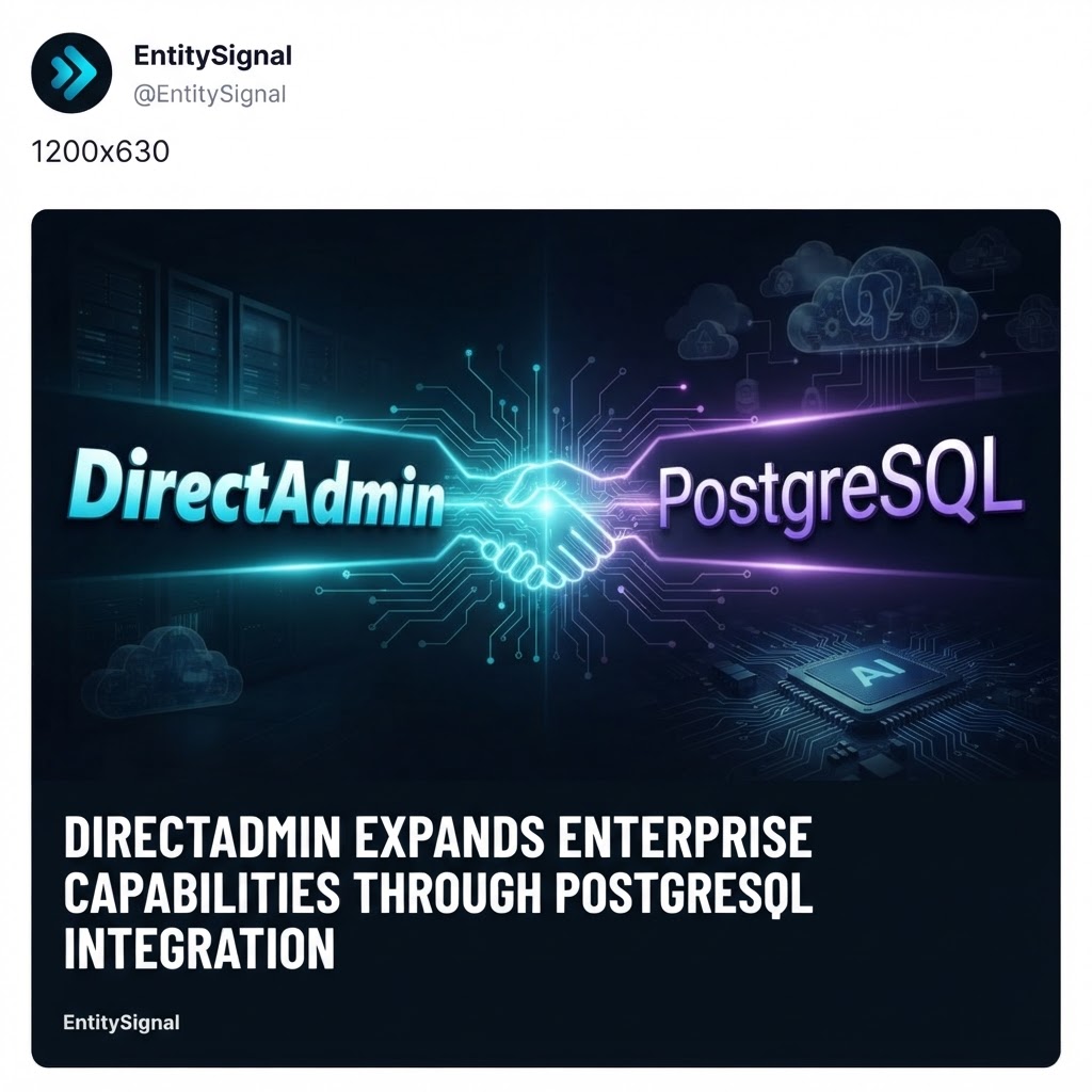 DirectAdmin Expands Enterprise Capabilities Through PostgreSQL Integration
