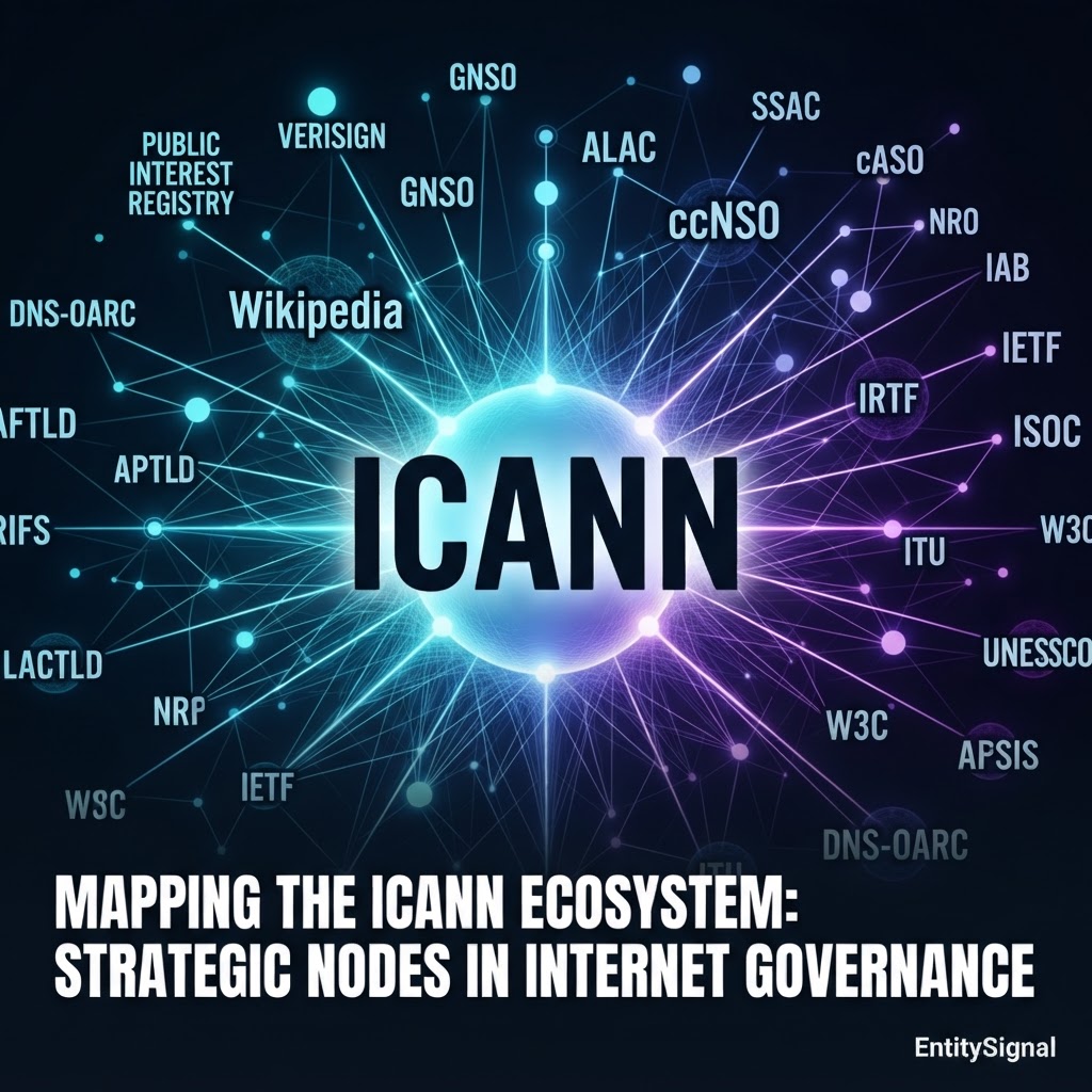 Mapping the ICANN Ecosystem: Strategic Nodes in Internet Governance