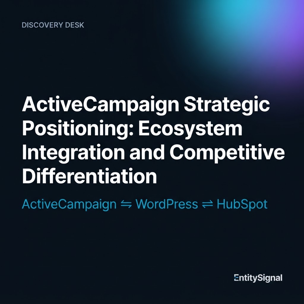 ActiveCampaign Strategic Positioning: Ecosystem Integration and Competitive Differentiation