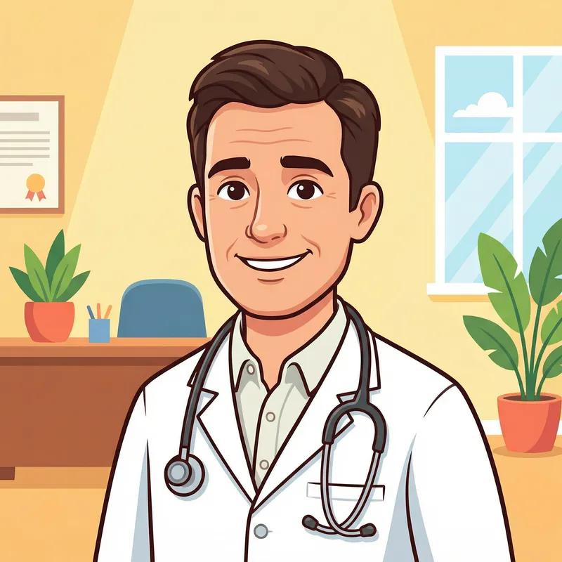 Dr Ash, doctor illustration