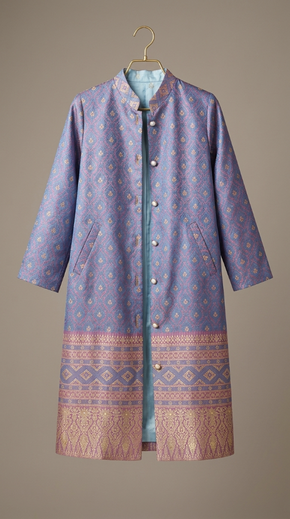 Brocade Mandarin Coat