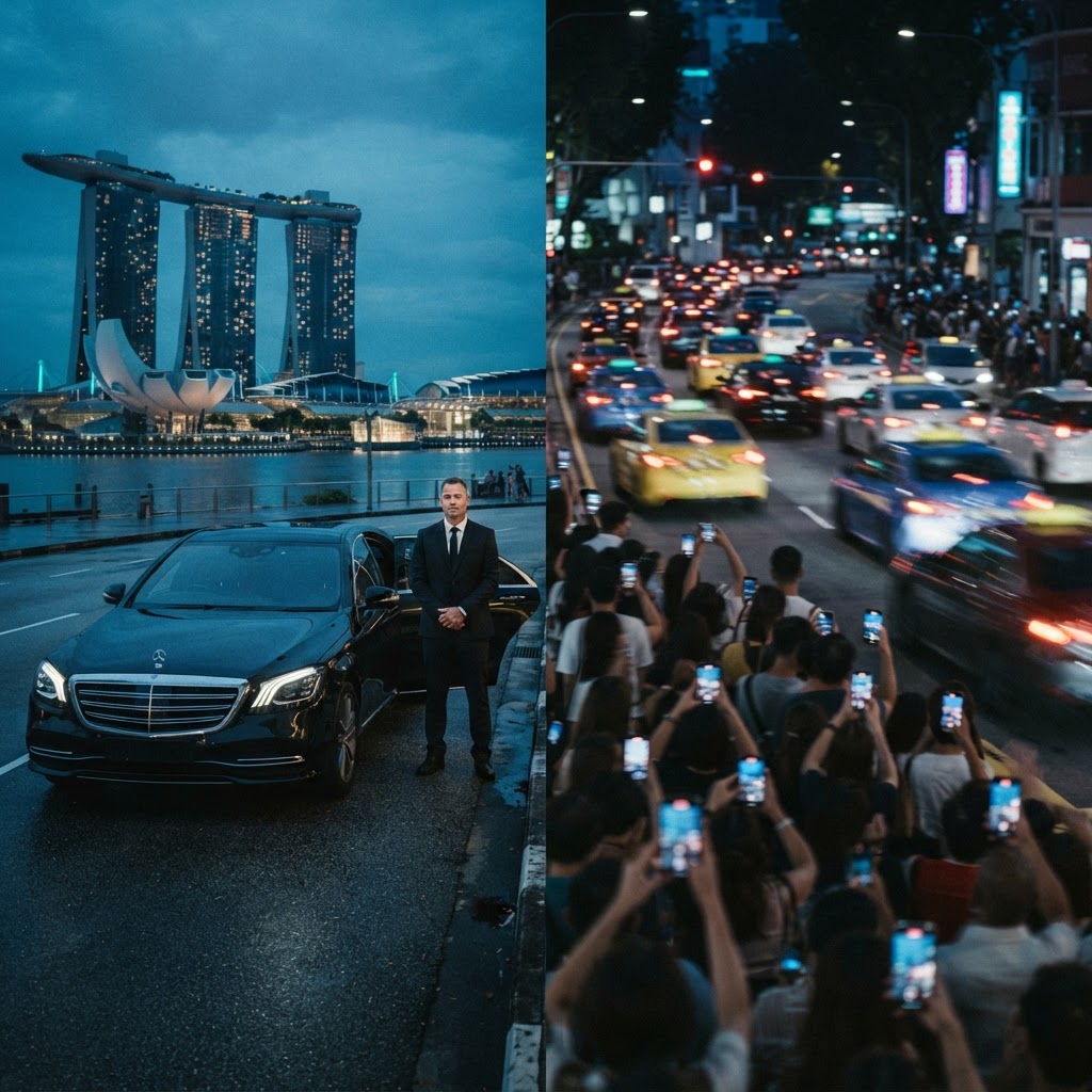 Chauffeur vs Ride-Hailing vs Taxi for Singapore F1 2026: Which Wins During Race Weekend?
