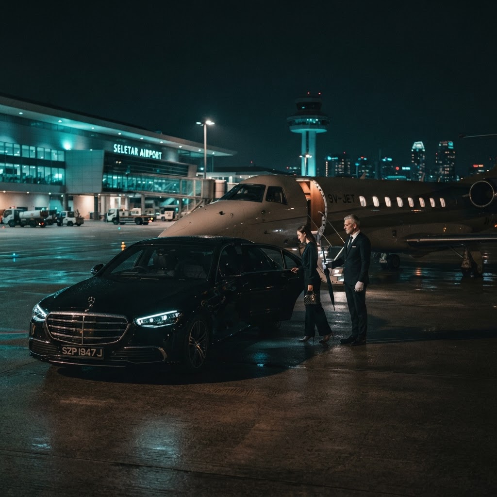 Seletar Airport Private Jet Chauffeur and VIP Transfer Service in Singapore