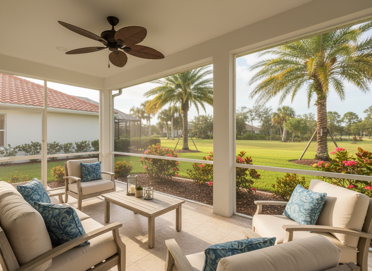 Lanai Screen Enclosures in The Villages, FL by veteran-owned screen company