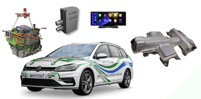 Golf 7 Prototyp — umgerüstet mit e-REVOLT Elektroantrieb