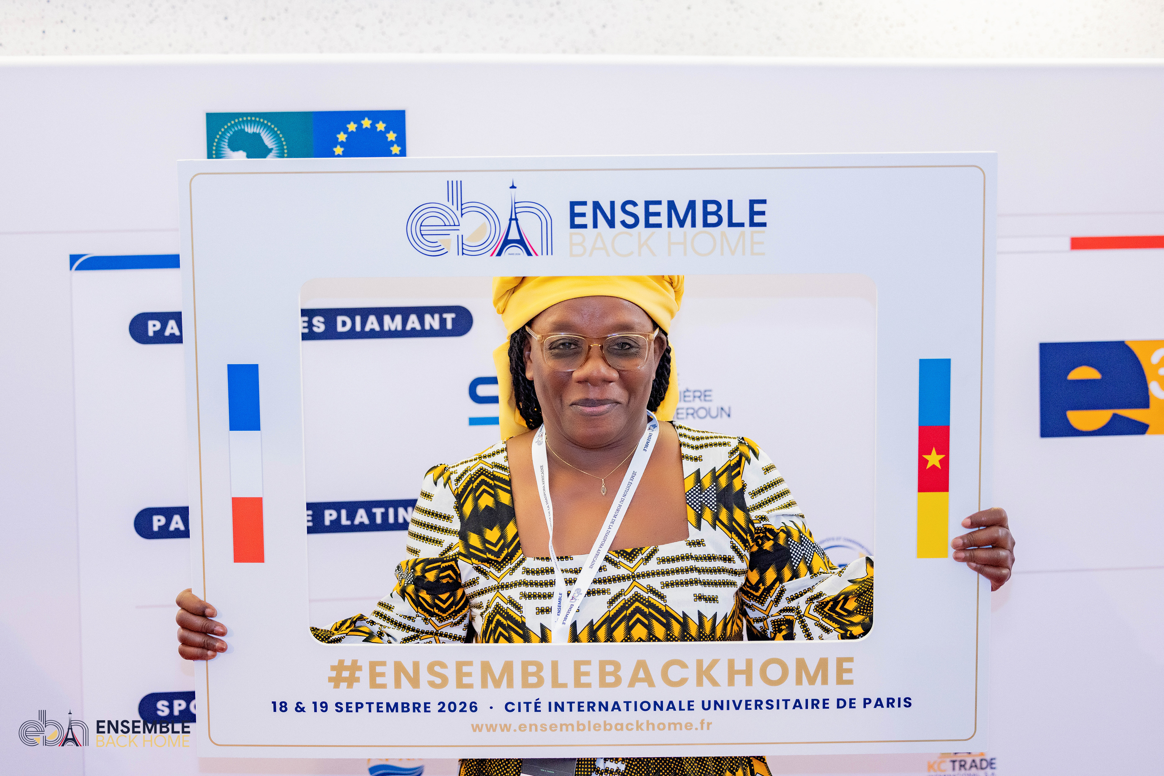 Participant avec le cadre photo EBH
