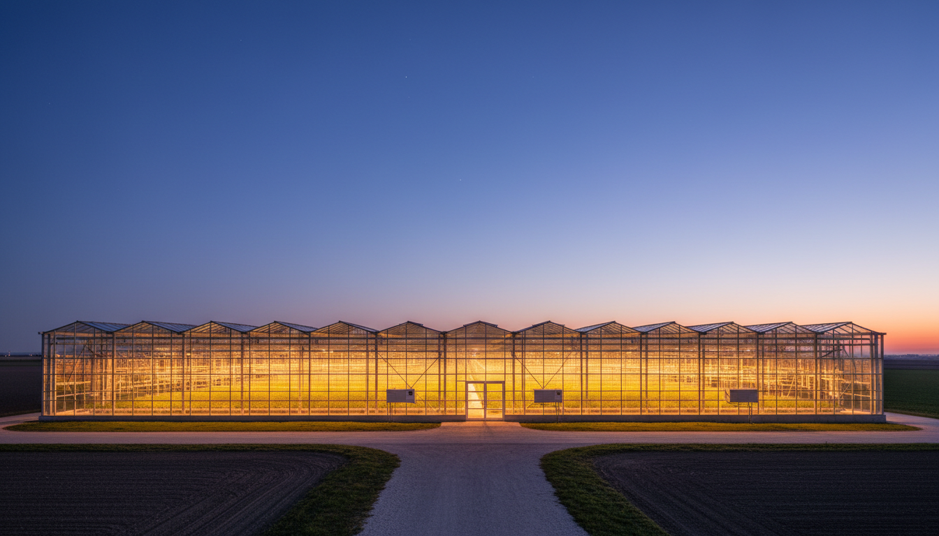 Modern bioclimatic greenhouse
