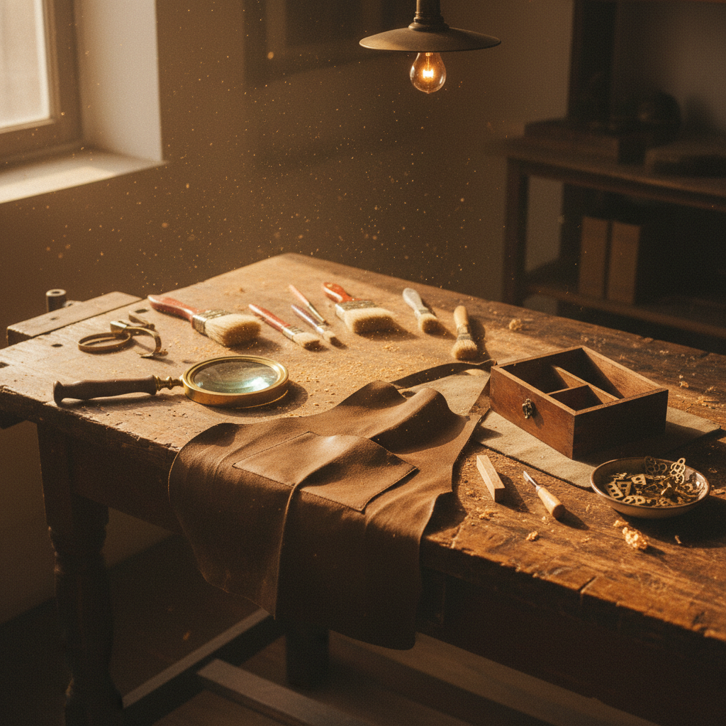Atelier de restauration d'antiquités - artisan brocanteur