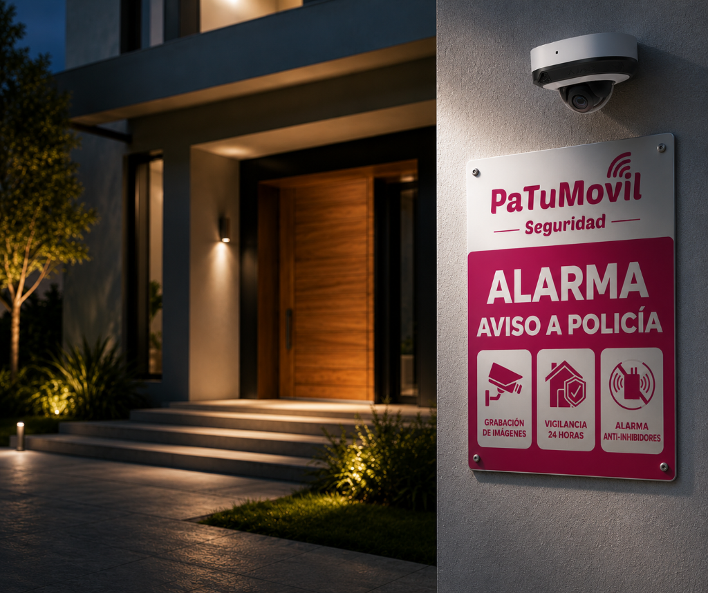 Hogar protegido con alarma conectada