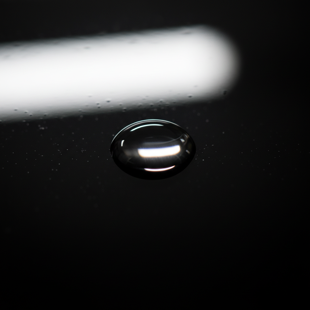 Wassertropfen auf versiegeltem Lack