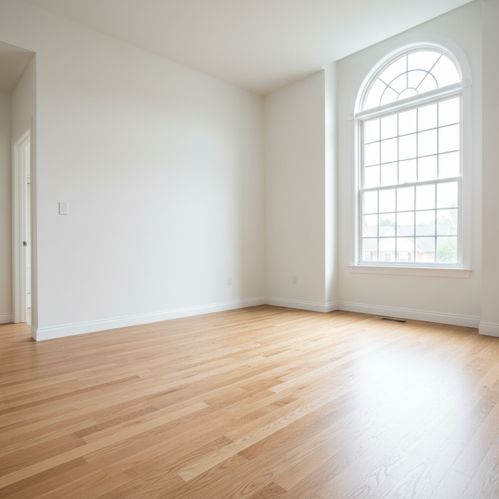 After renovation: market-ready living room