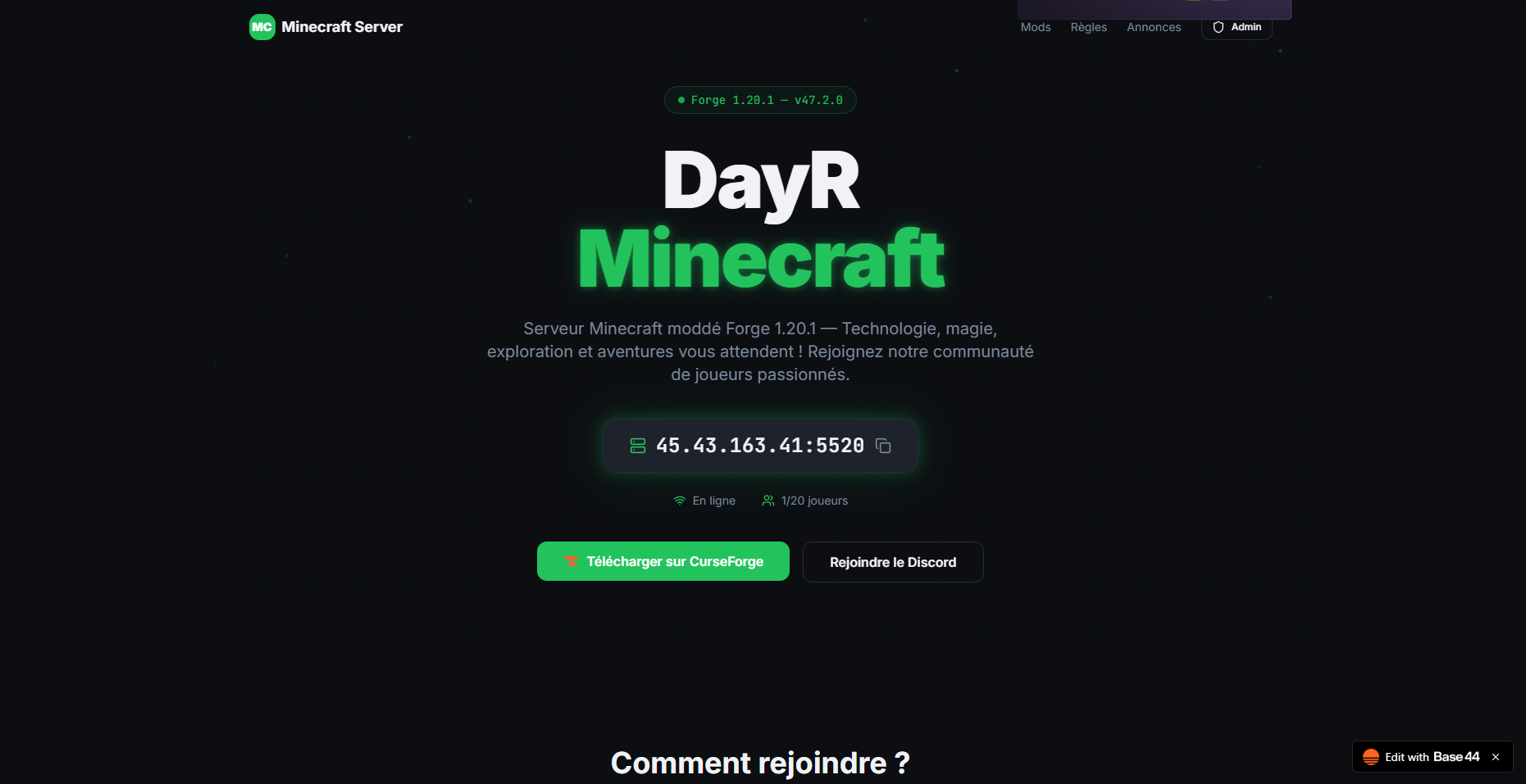 DayR template preview