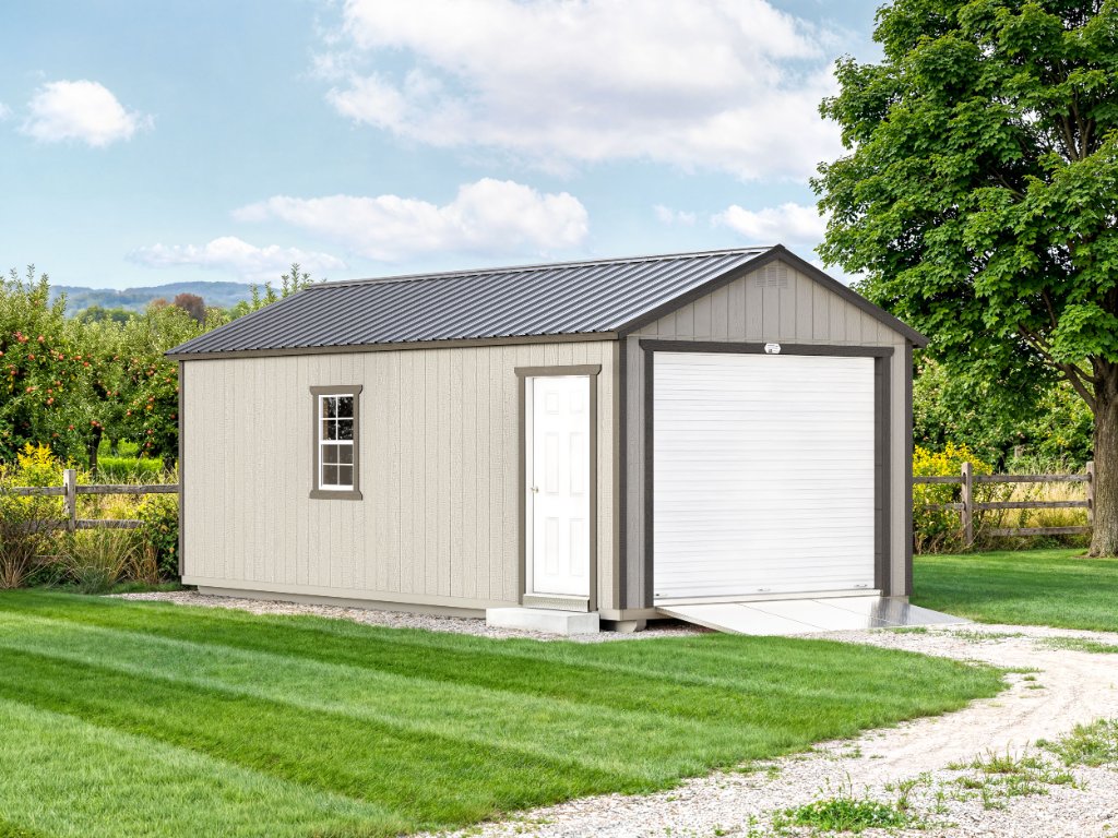 Gable Garage Model – Gray (12×24)