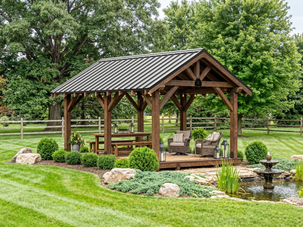 Rustic Pavilion Model (12×16)