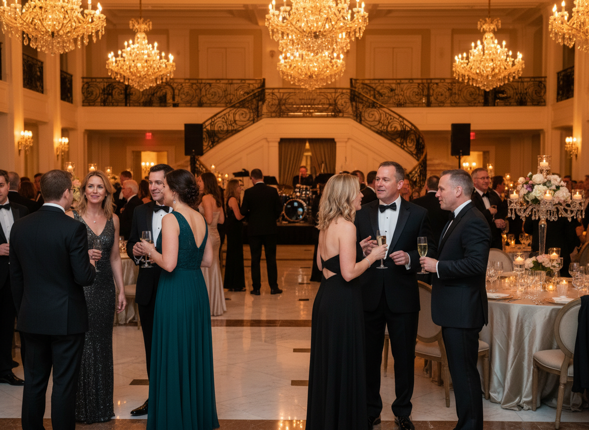 Corporate event photographer capturing a gala