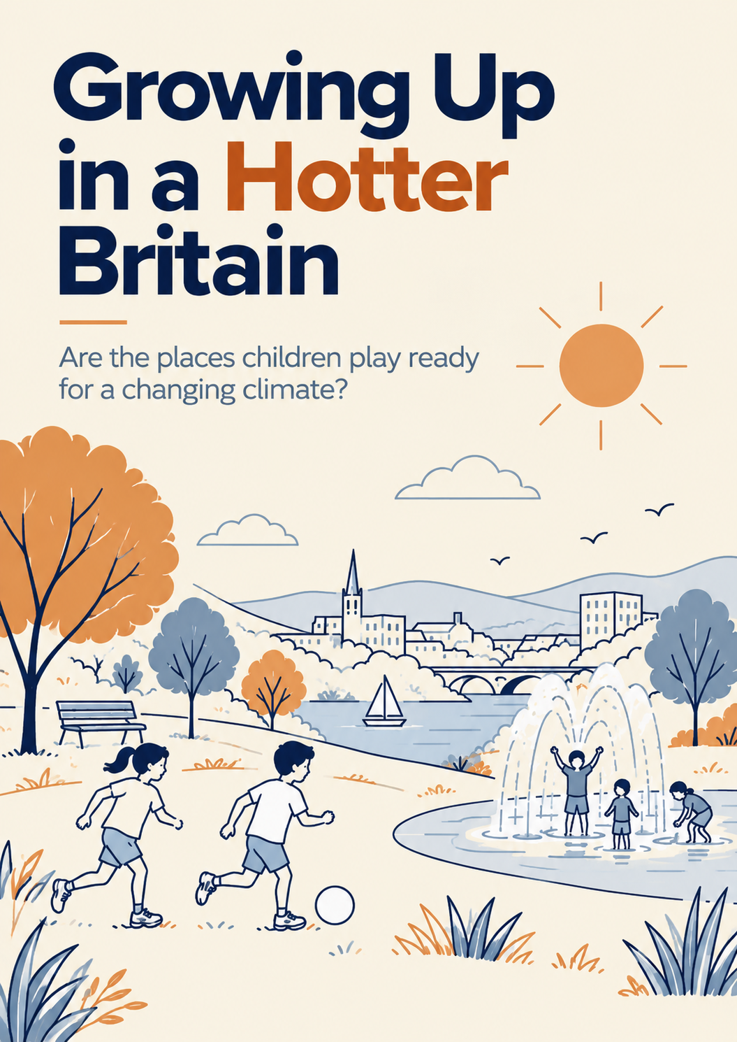 Growing Up in a Hotter Britain — report cover illustration